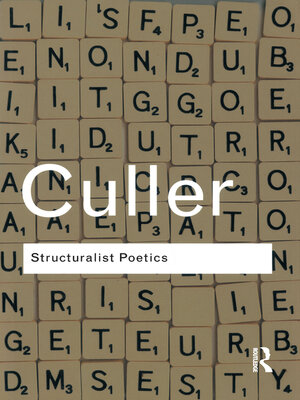 cover image of Structuralist Poetics